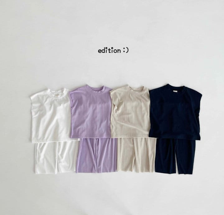 Edition - Korean Children Fashion - #discoveringself - Pleats Top Bottom Set