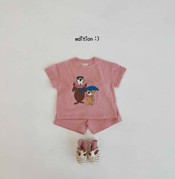 Edition - Korean Children Fashion - #discoveringself - Pigment Top Bottom Set - 4