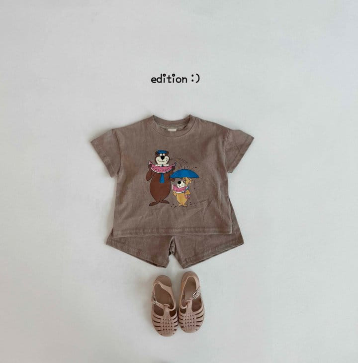 Edition - Korean Children Fashion - #kidsshorts - Pigment Top Bottom Set - 5