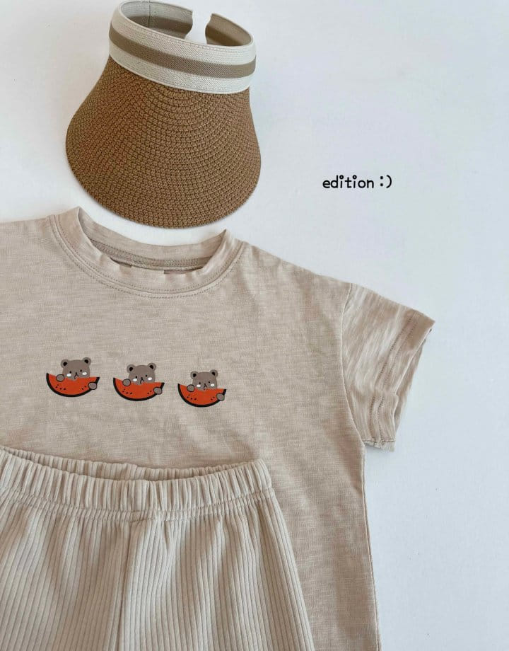 Edition - Korean Children Fashion - #kidzfashiontrend - Water Melon Leggings Top Bottom Set - 11