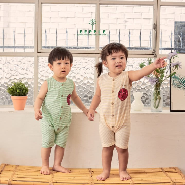 Eepple - Korean Baby Fashion - #babyboutiqueclothing - Ladybug Body Suit - 2