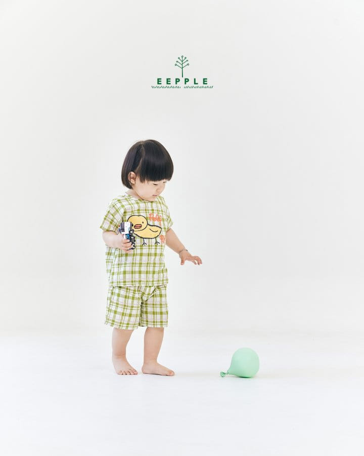 Eepple - Korean Children Fashion - #Kfashion4kids - Sop Check Pants - 8