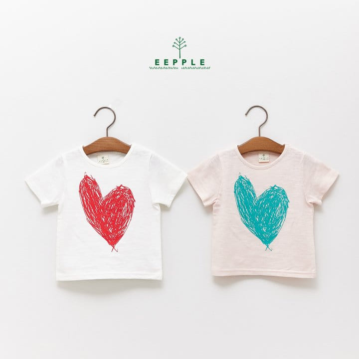 Eepple - Korean Children Fashion - #childofig - Heart Shu Tee