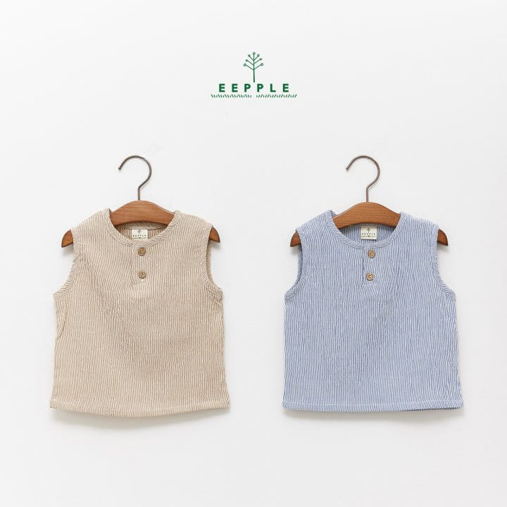 Eepple - Korean Children Fashion - #designkidswear - Sio Button Sleeveless Tee