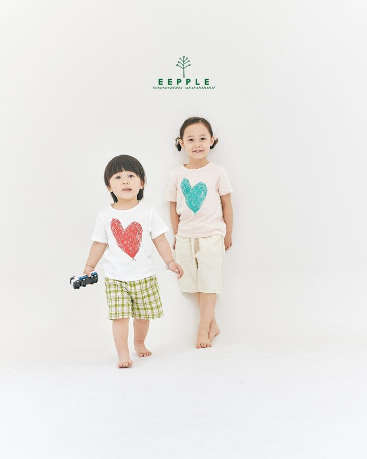 Eepple - Korean Children Fashion - #designkidswear - Heart Shu Tee - 4