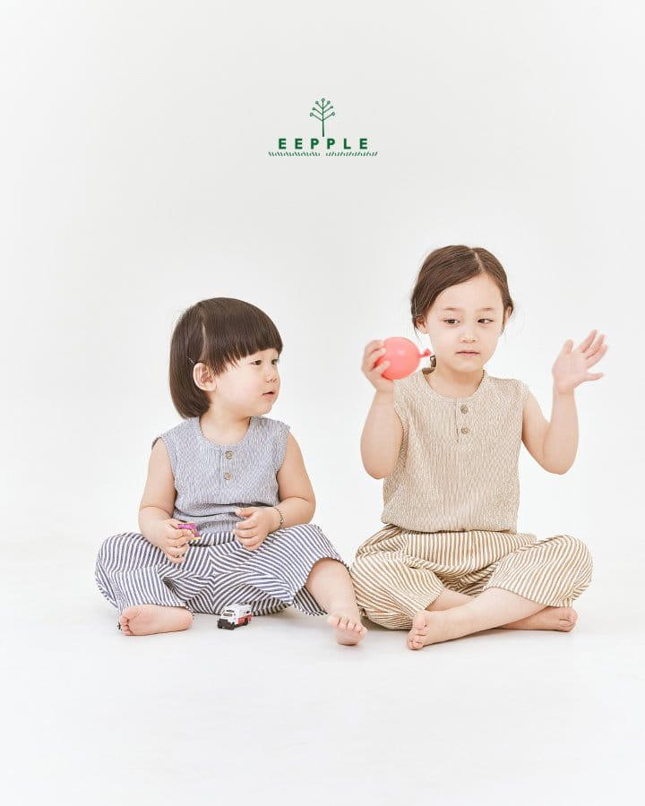 Eepple - Korean Children Fashion - #discoveringself - Sio Button Sleeveless Tee - 2