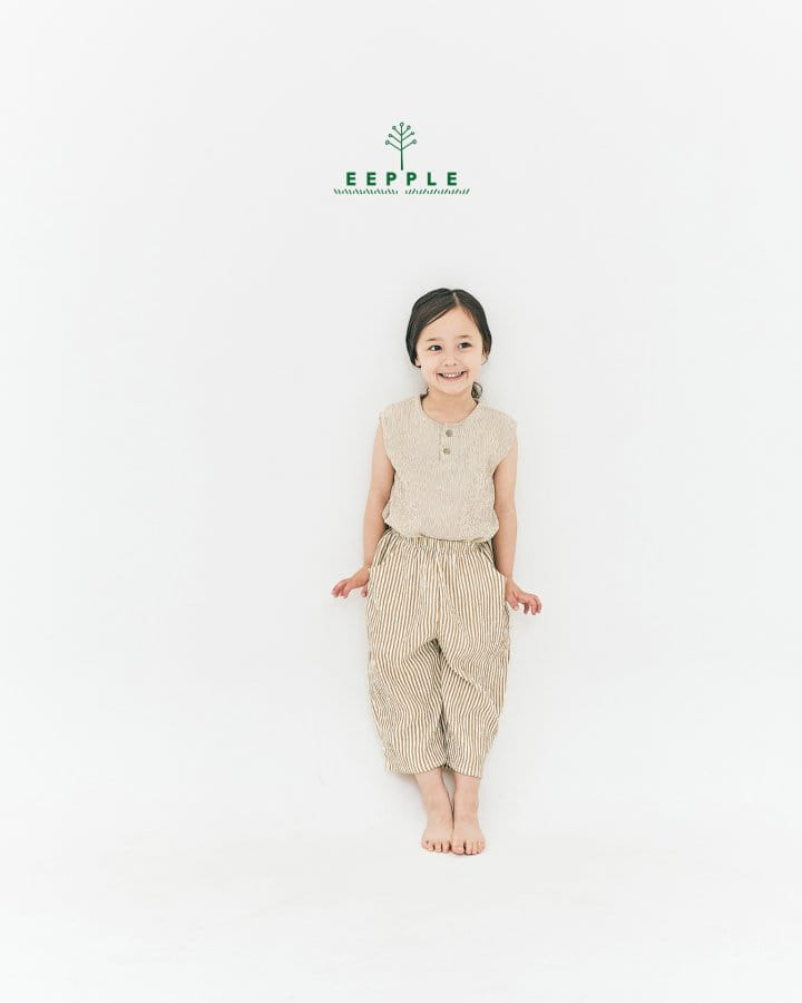 Eepple - Korean Children Fashion - #fashionkids - Sio Button Sleeveless Tee - 3