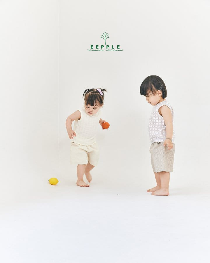 Eepple - Korean Children Fashion - #fashionkids - Embo Sleeveless Tee - 2