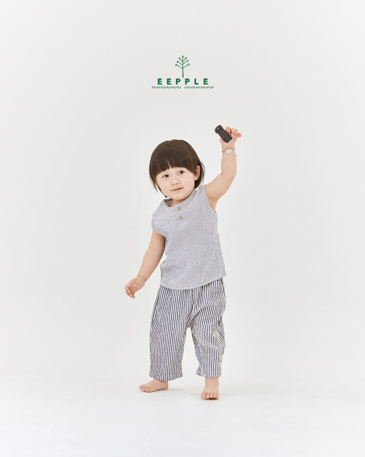 Eepple - Korean Children Fashion - #fashionkids - Sio Button Sleeveless Tee - 4