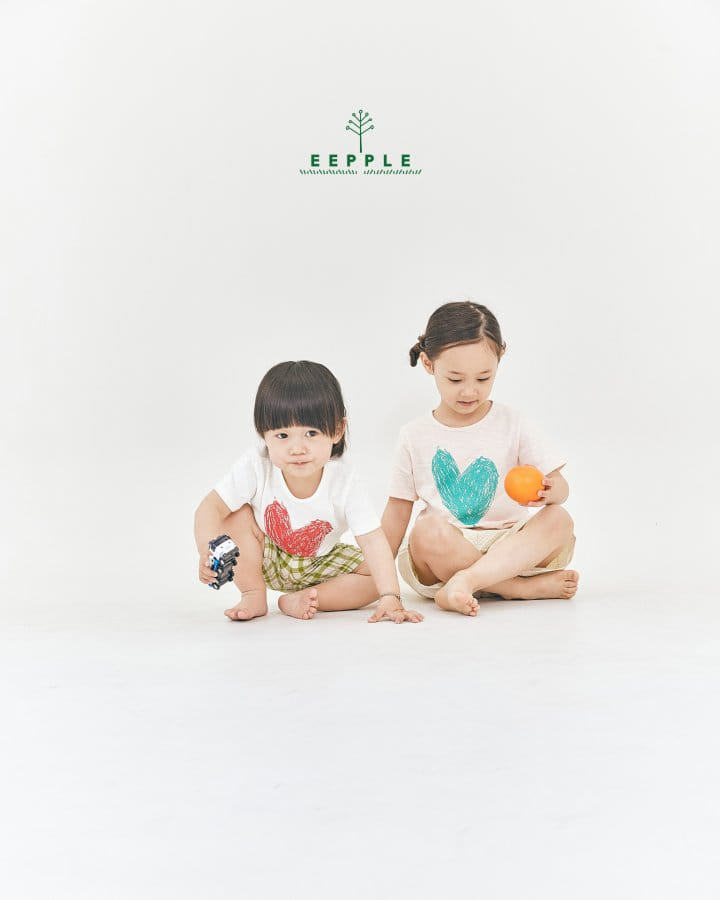 Eepple - Korean Children Fashion - #kidzfashiontrend - Heart Shu Tee - 8