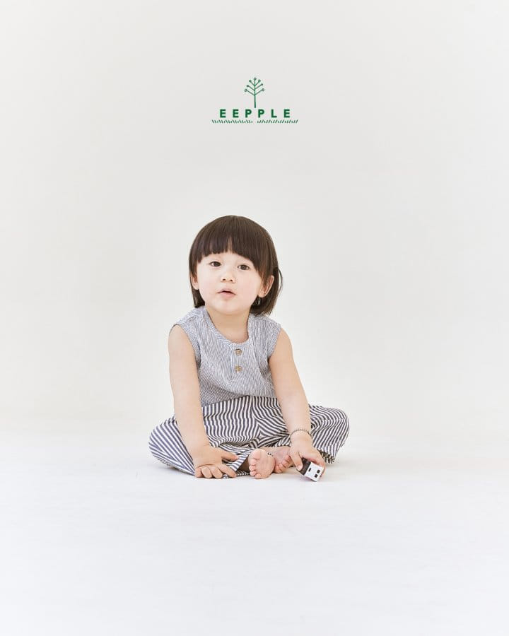 Eepple - Korean Children Fashion - #kidzfashiontrend - Sio Button Sleeveless Tee - 6