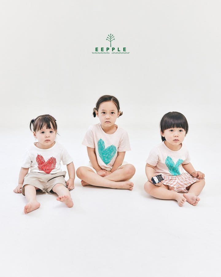 Eepple - Korean Children Fashion - #littlefashionista - Heart Shu Tee - 10