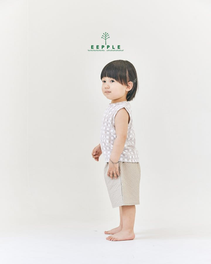 Eepple - Korean Children Fashion - #littlefashionista - Embo Sleeveless Tee - 7