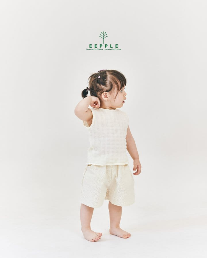 Eepple - Korean Children Fashion - #magicofchildhood - Embo Sleeveless Tee - 8