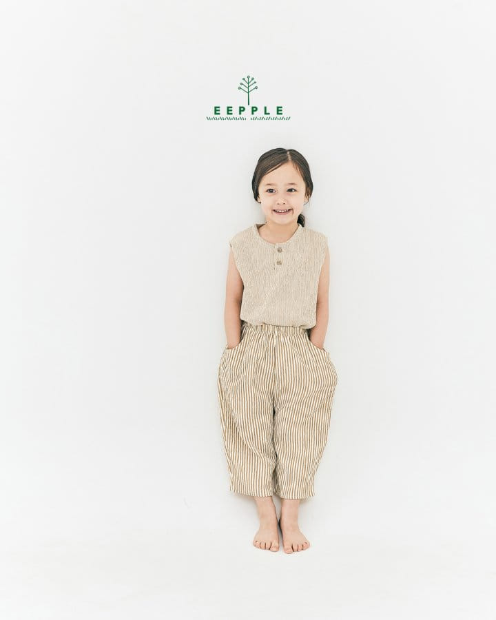 Eepple - Korean Children Fashion - #minifashionista - Sio Button Sleeveless Tee - 10