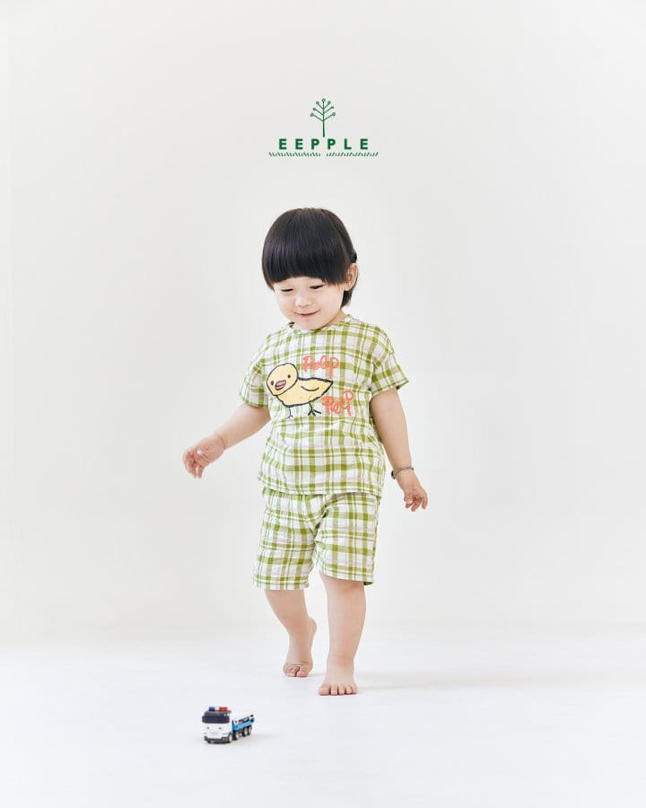 Eepple - Korean Children Fashion - #minifashionista - Sop Check Pants - 11