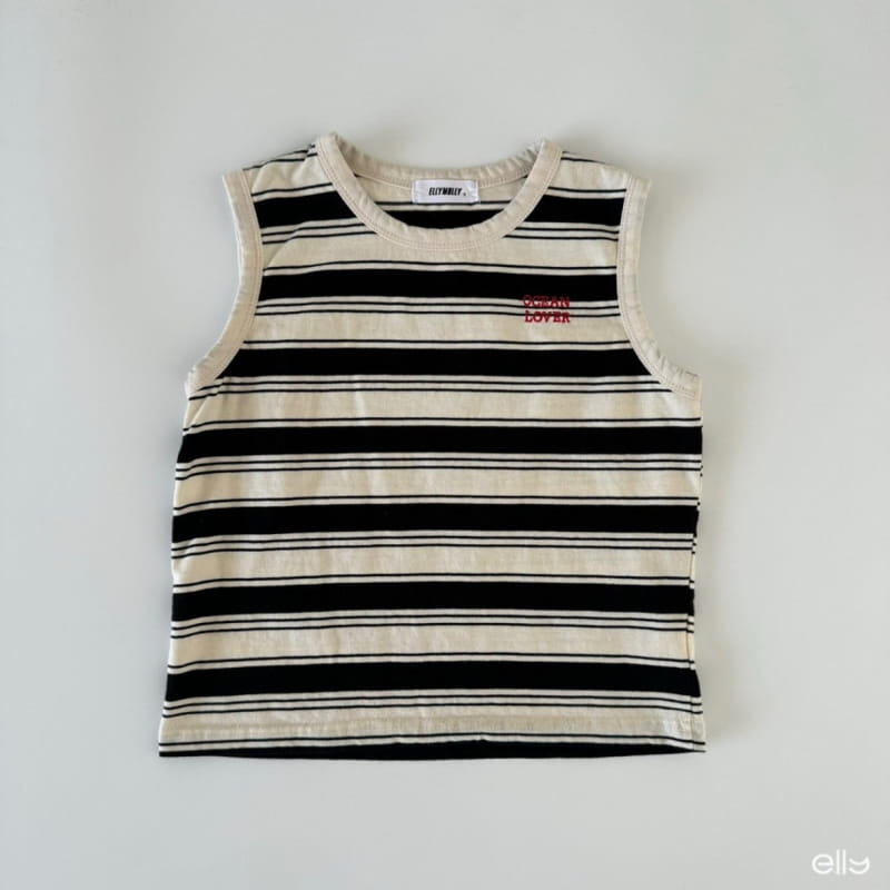 Ellymolly - Korean Children Fashion - #kidsstore - Ocean ST Sleeveless Tee - 5