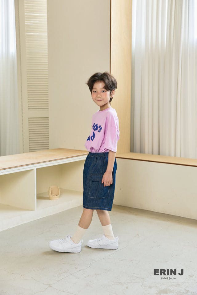 Erin J - Korean Children Fashion - #childrensboutique - Denim Cargo Pants - 5