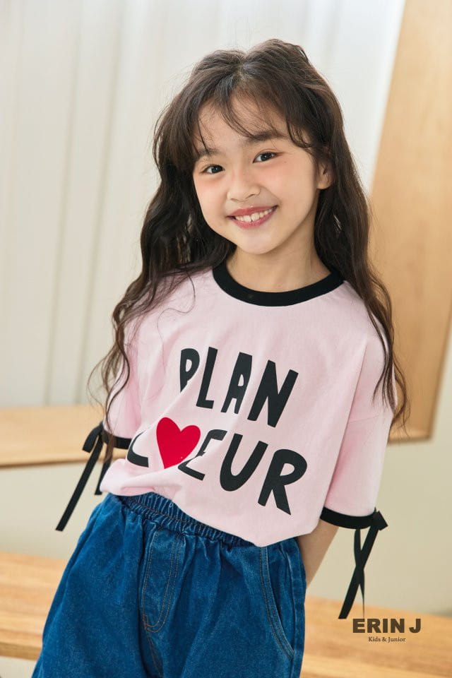 Erin J - Korean Children Fashion - #childrensboutique - Heart Ribbon Tee - 6