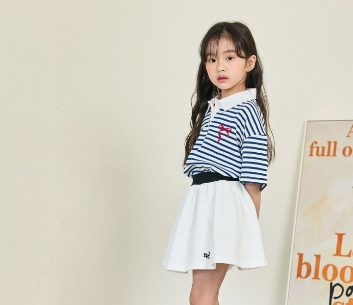 Erin J - Korean Children Fashion - #designkidswear - Ribbon Collar Tee - 9