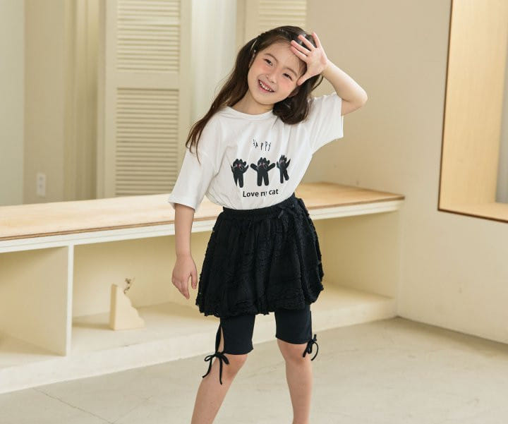 Erin J - Korean Children Fashion - #designkidswear - Love Cat Tee - 8