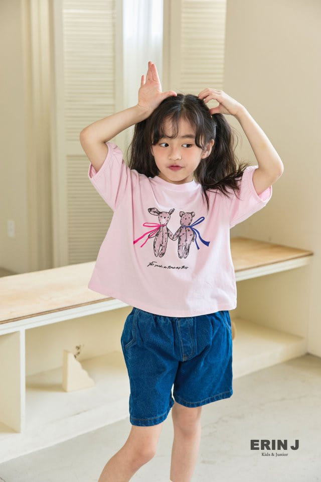 Erin J - Korean Children Fashion - #littlefashionista - Bear Shirring Tee - 3