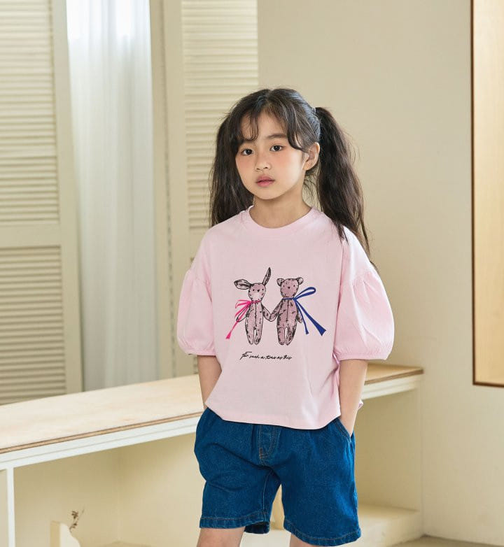 Erin J - Korean Children Fashion - #minifashionista - Bear Shirring Tee - 5