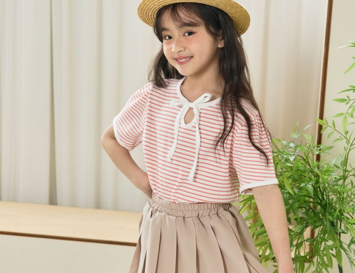 Erin J - Korean Children Fashion - #minifashionista - Rib Ribbon Tee - 3