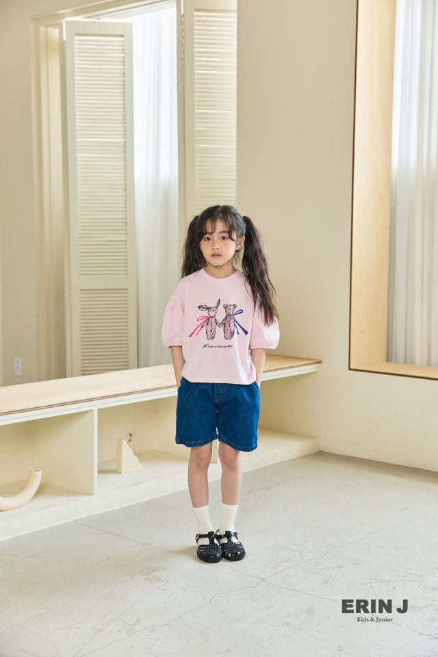 Erin J - Korean Children Fashion - #prettylittlegirls - Bear Shirring Tee - 6