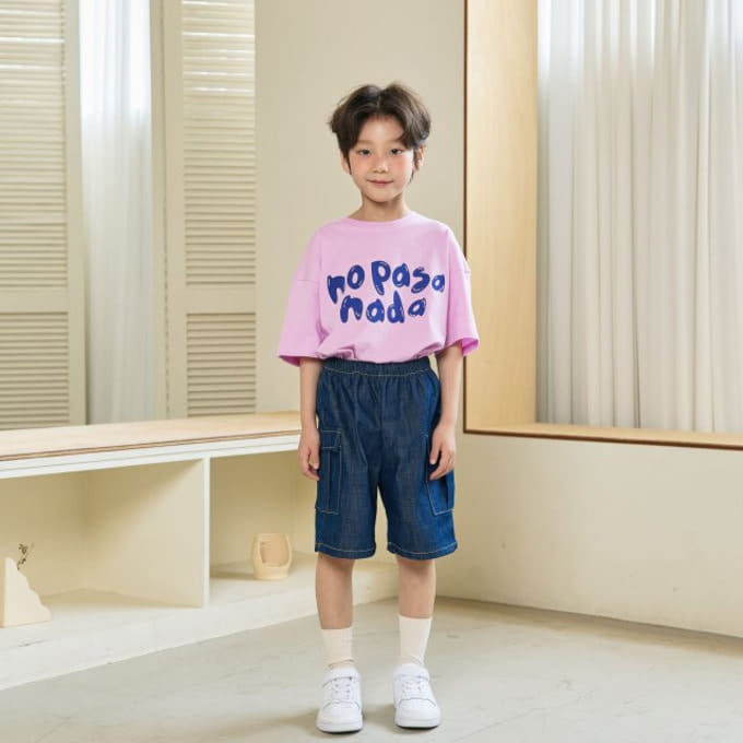 Erin J - Korean Children Fashion - #todddlerfashion - Denim Cargo Pants