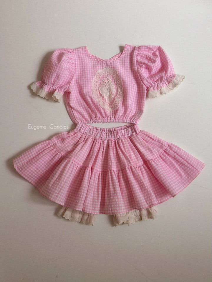 Eugenie Candies - Korean Children Fashion - #prettylittlegirls - Jen Top Bottom Set With Mom - 2