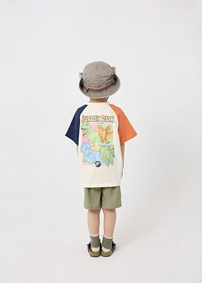 Fashion King - Korean Children Fashion - #kidzfashiontrend - Jurassic Park Color Top Bottom Set - 4