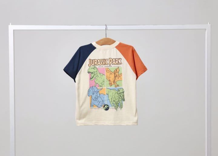 Fashion King - Korean Children Fashion - #childofig - Jurassic Park Color Short Sleeve Tee - 11