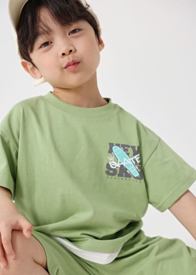 Fashion King - Korean Children Fashion - #designkidswear - Skate Club Layered Top Bottom Set - 3