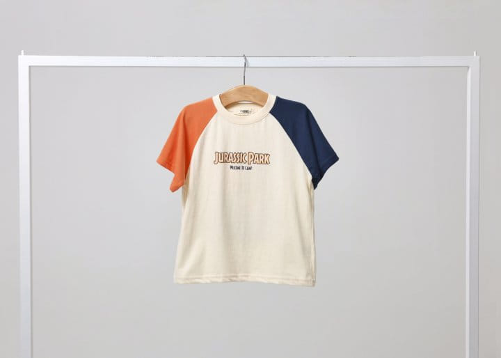 Fashion King - Korean Children Fashion - #stylishchildhood - Jurassic Park Color Short Sleeve Tee - 10