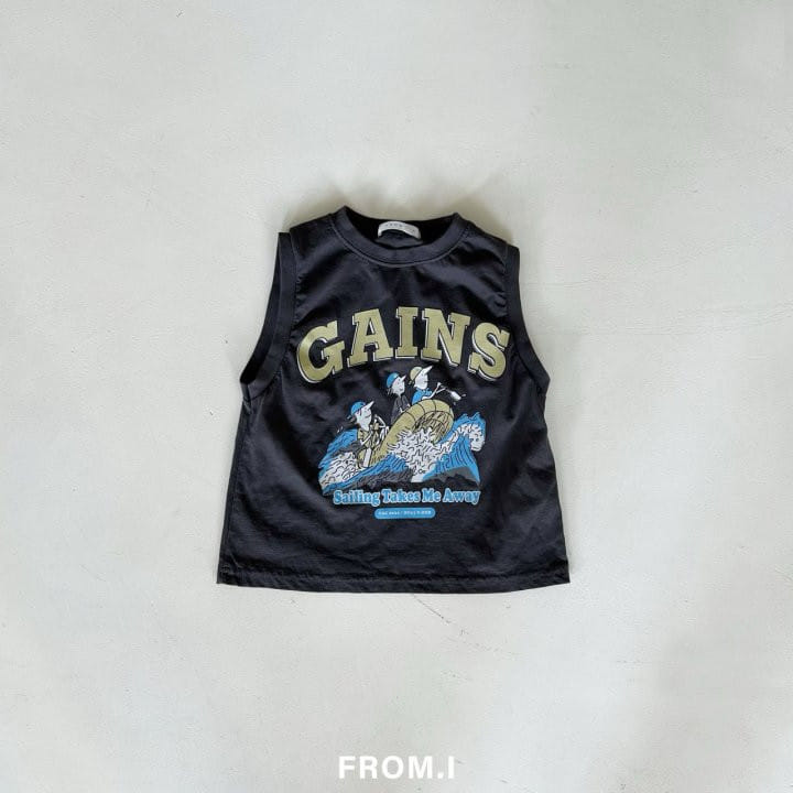 From I - Korean Children Fashion - #childofig - Gains Sleeveless Tee - 9