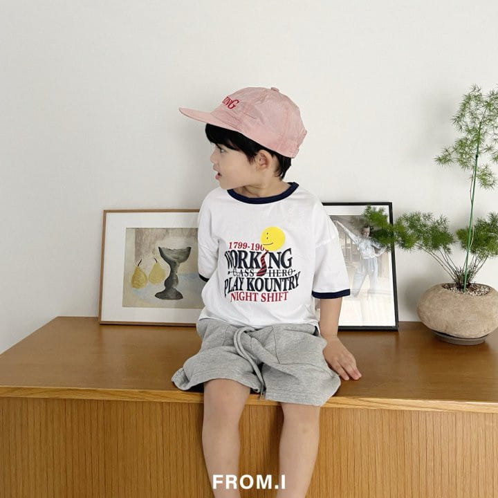 From I - Korean Children Fashion - #childofig - Working Short Sleeve Tee - 3