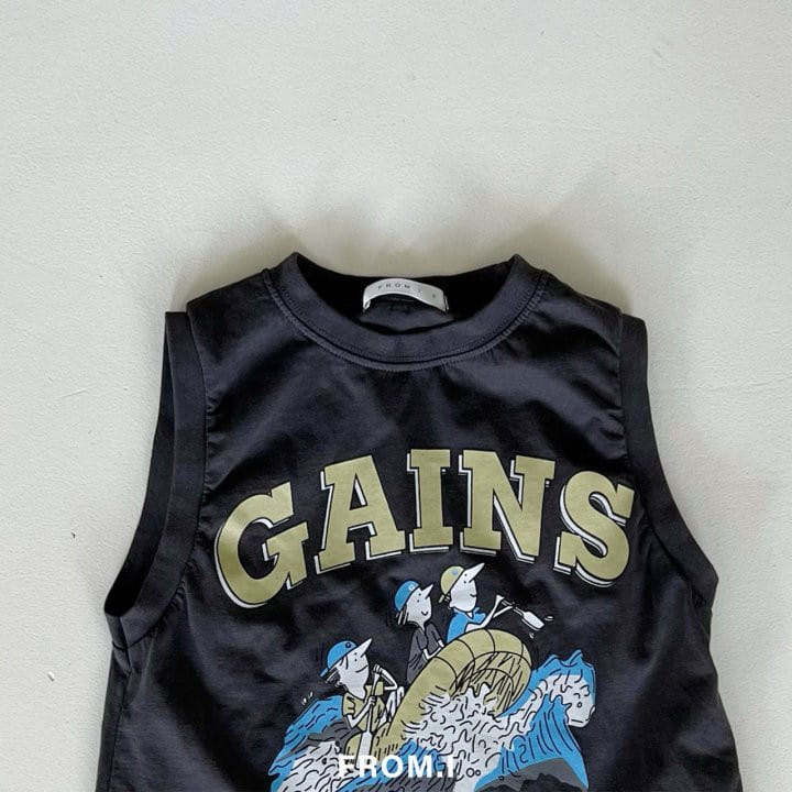 From I - Korean Children Fashion - #childrensboutique - Gains Sleeveless Tee - 10