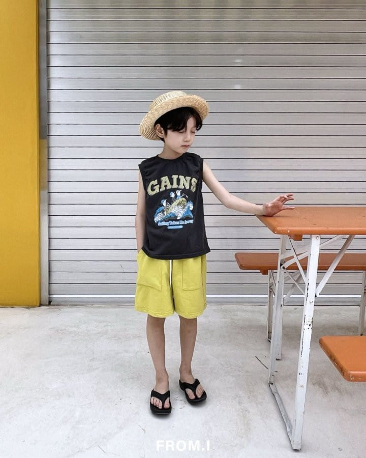 From I - Korean Children Fashion - #designkidswear - Gains Sleeveless Tee - 11