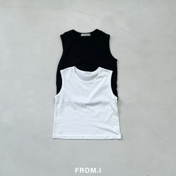 From I - Korean Children Fashion - #kidsstore - Round Over Sleeveless Tee - 2