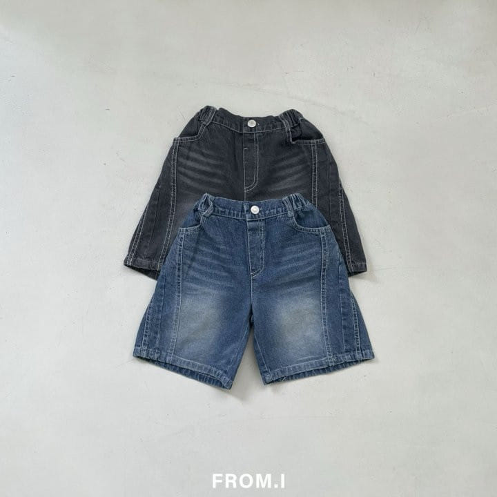 From I - Korean Children Fashion - #littlefashionista - Tweed Denim Pants - 2