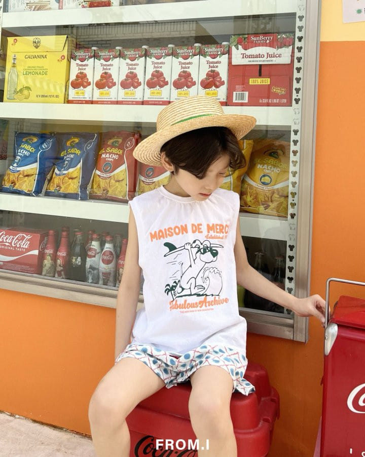 From I - Korean Children Fashion - #minifashionista - Maisonde Sleeveless Tee - 6