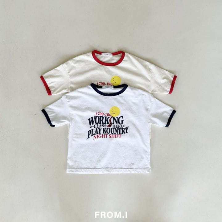 From I - Korean Children Fashion - #prettylittlegirls - Working Short Sleeve Tee - 2