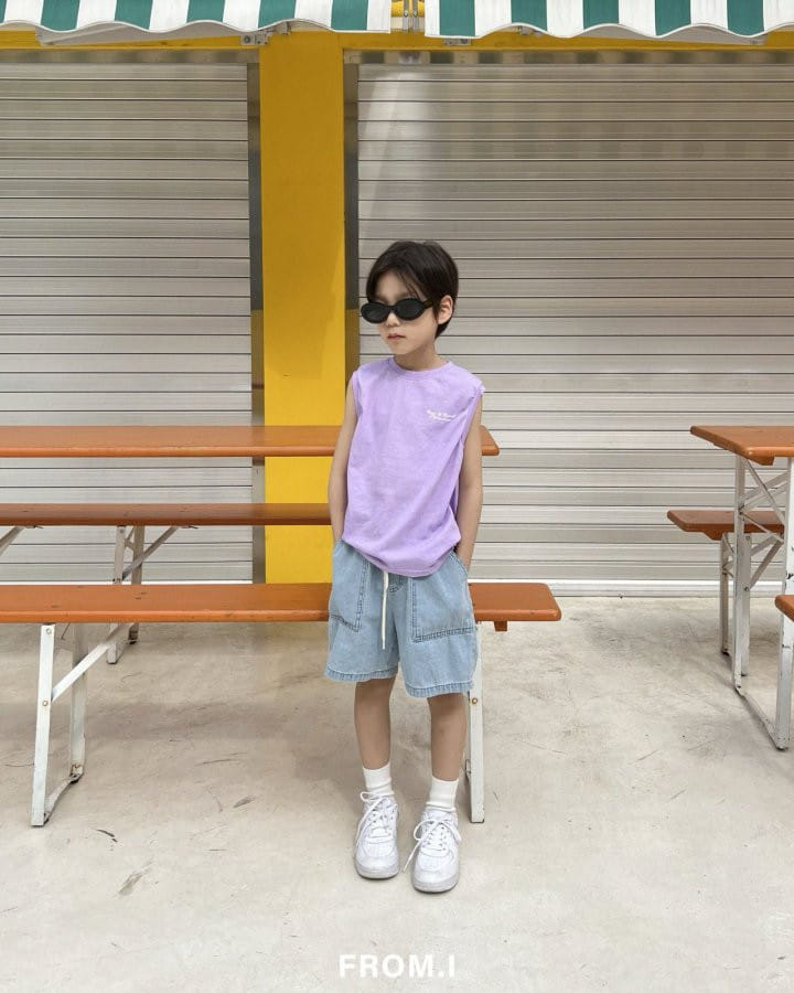 From I - Korean Children Fashion - #stylishchildhood - Palm Sleeveless Tee - 9