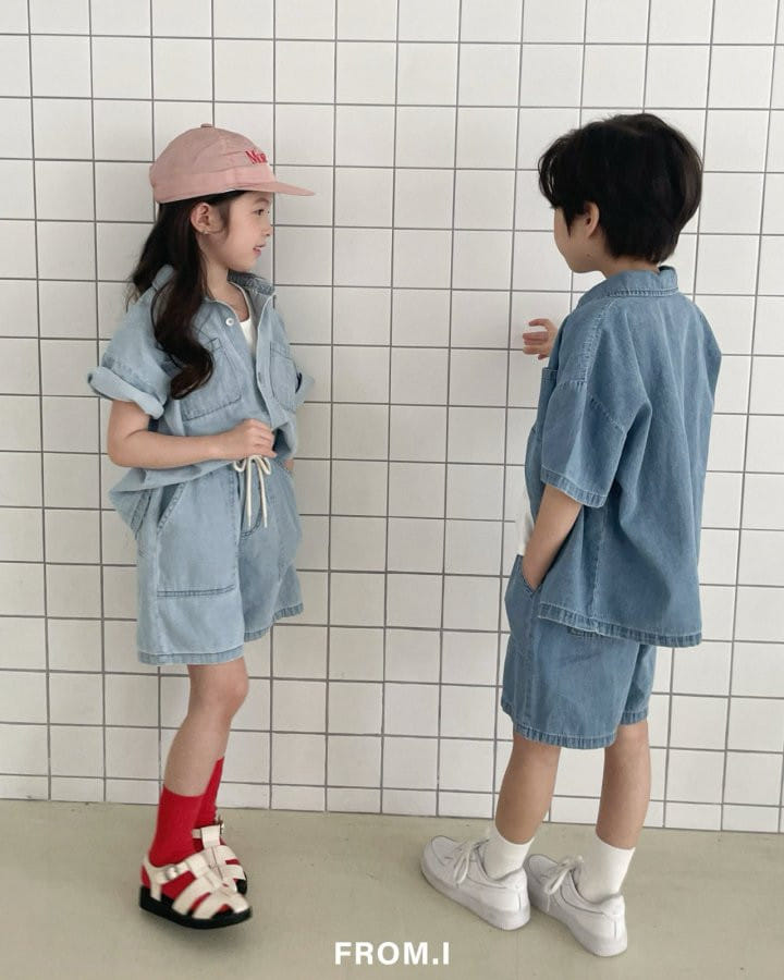 From I - Korean Children Fashion - #todddlerfashion - Banding Denim Pants - 9