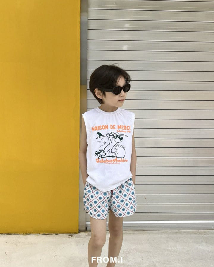 From I - Korean Children Fashion - #todddlerfashion - Maisonde Sleeveless Tee - 8