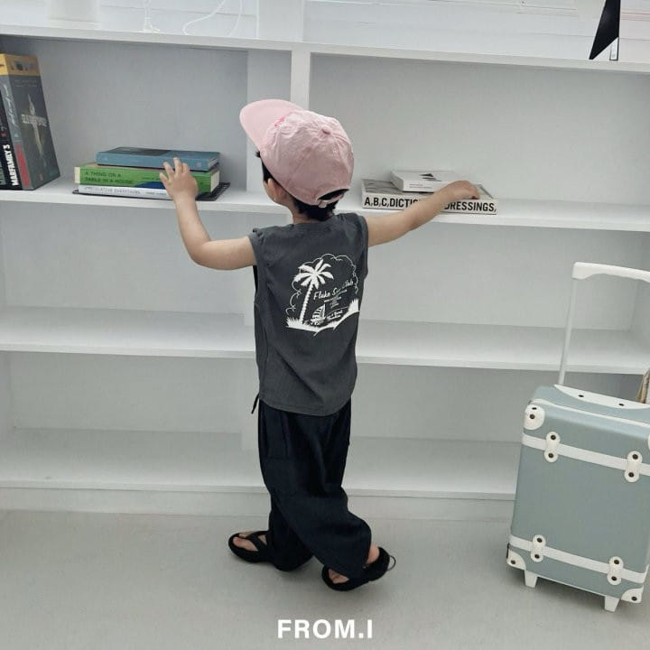 From I - Korean Children Fashion - #todddlerfashion - Palm Sleeveless Tee - 7