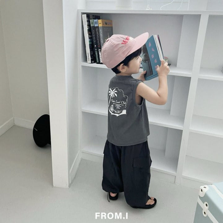 From I - Korean Children Fashion - #toddlerclothing - Palm Sleeveless Tee - 8