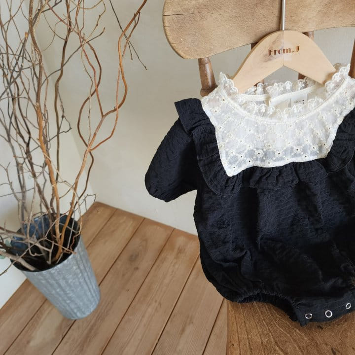 From J - Korean Baby Fashion - #babyboutiqueclothing - Milk Frill Body Suit - 6