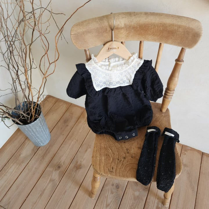 From J - Korean Baby Fashion - #babyclothing - Milk Frill Body Suit - 7